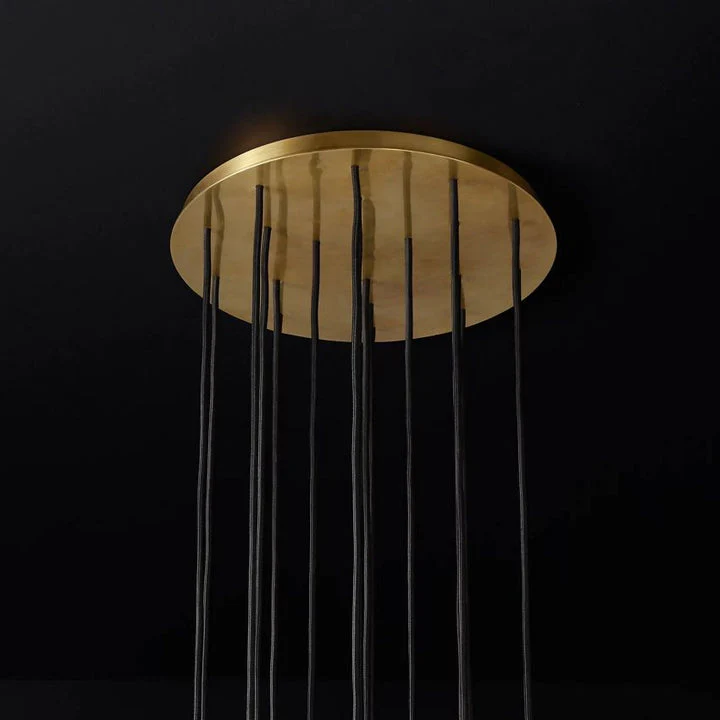 Cell Crystal Round Cluster Chandelier D 19"