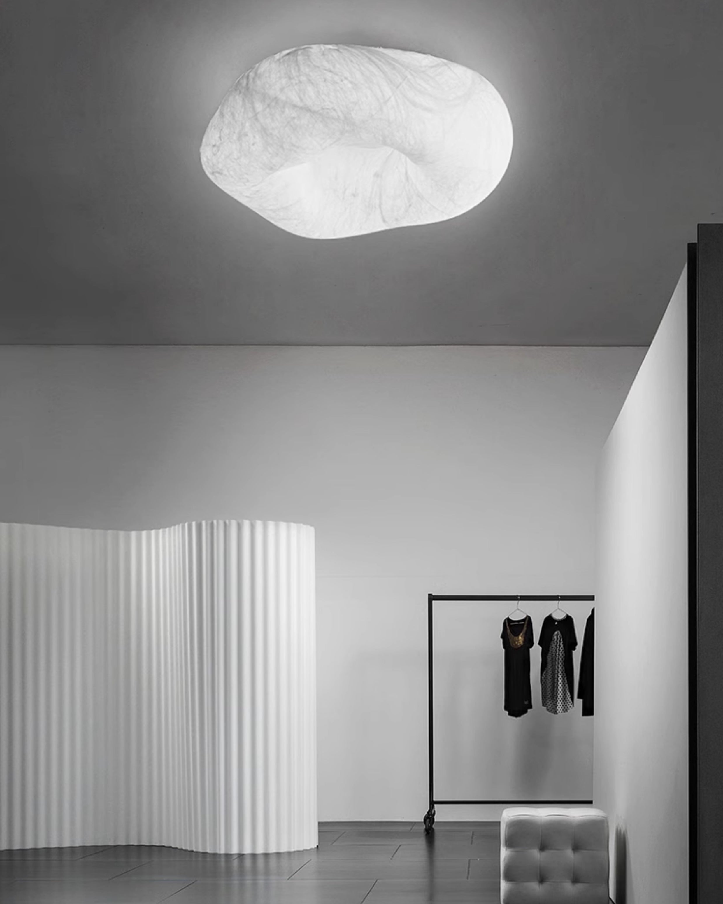 Japandi Silk Flush Mount Ceiling Light-WM1144 – Jucci Light