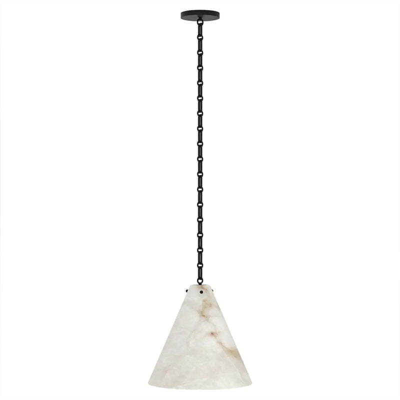 Contemporary Lucca Large Alabaster Pendant Light For Kitchen Island, Living Room
