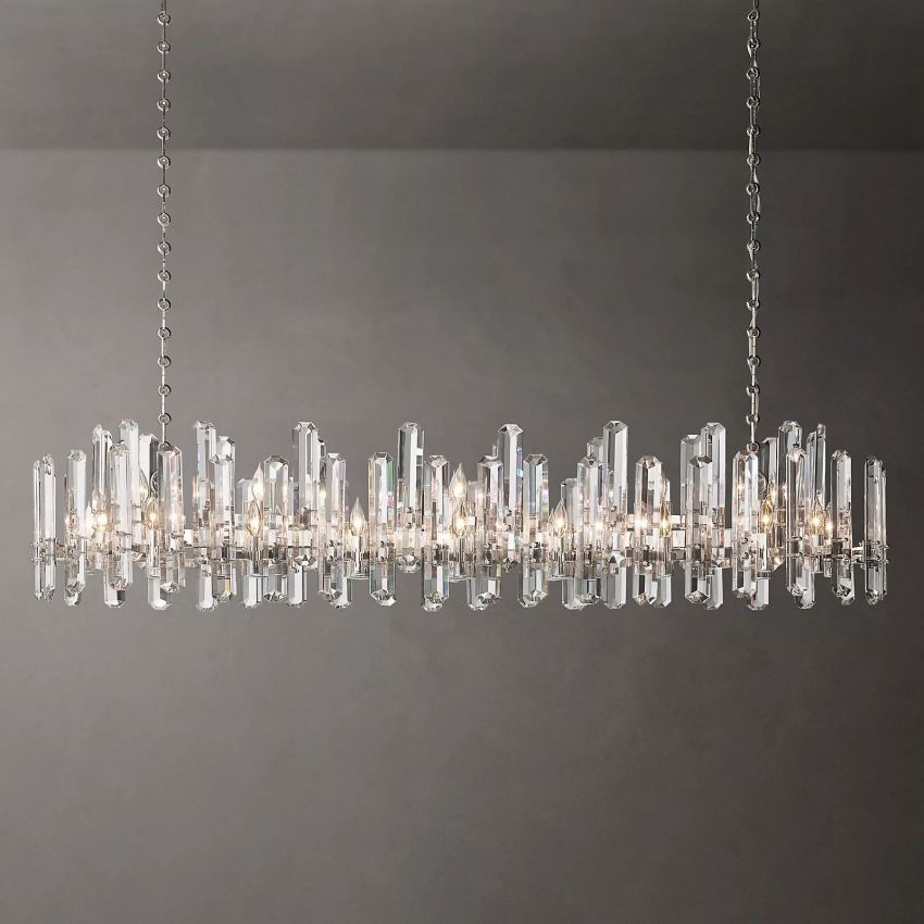 Bonnington Crystal Luxury Linear Chandelier 72"