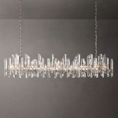 Bonnington Crystal Luxury Linear Chandelier 72"