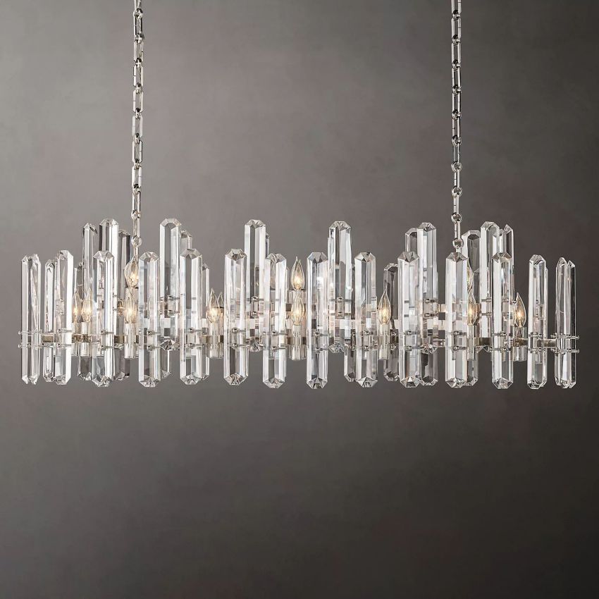 Bonnington Crystal Linear Chandelier 54"