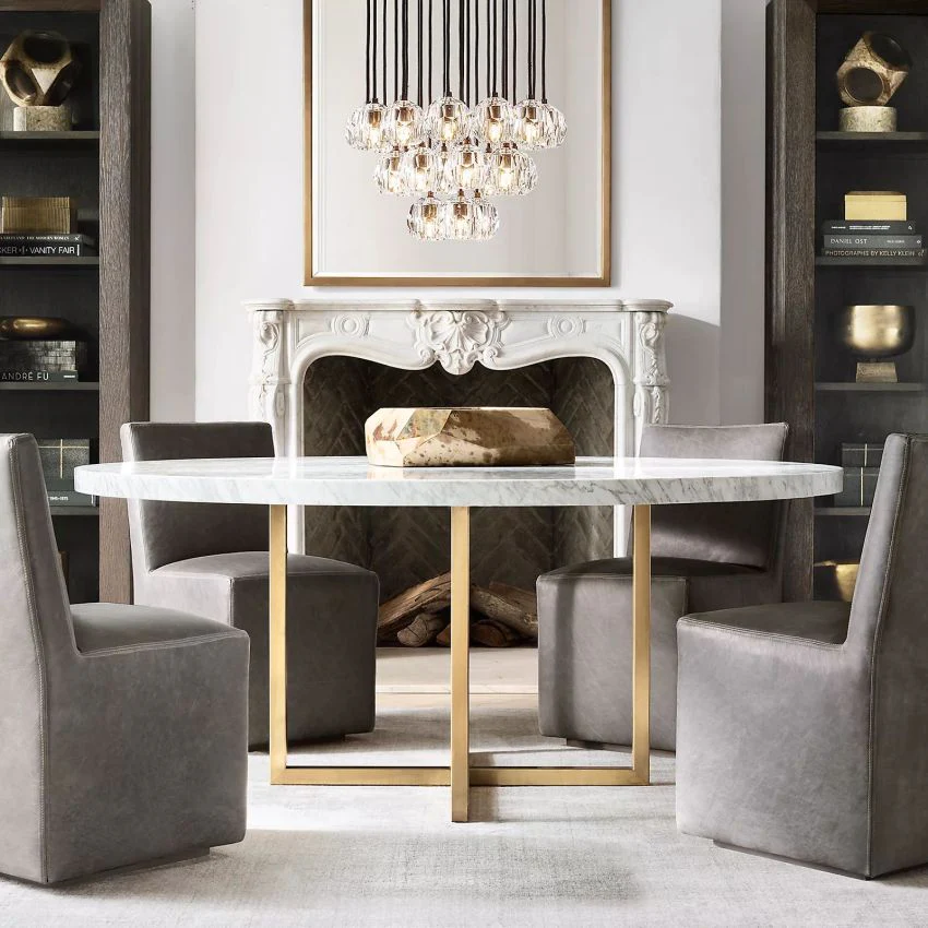 Cell Crystal Round Cluster Chandelier D 24"