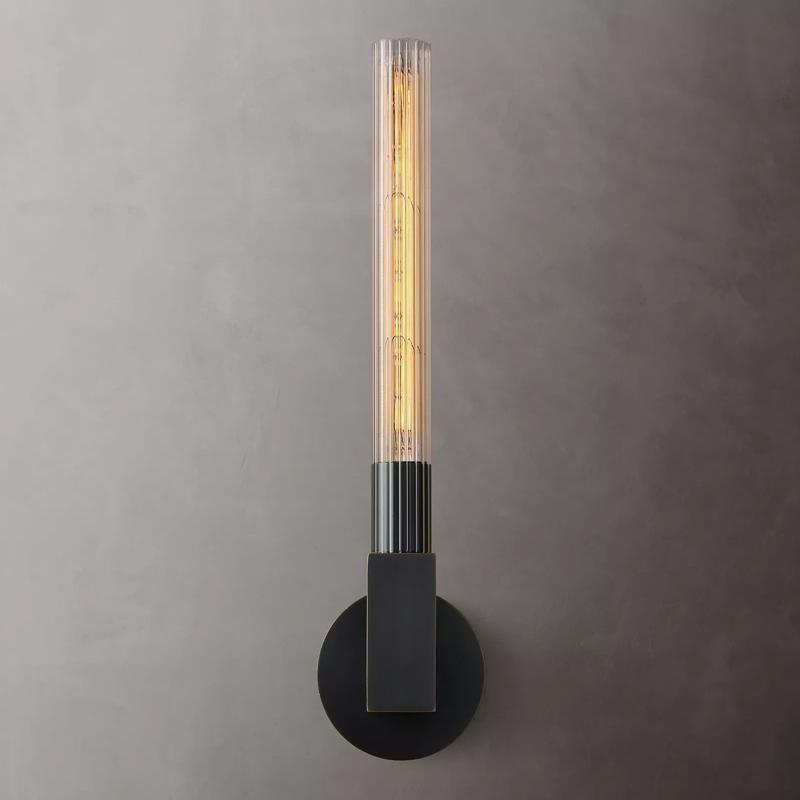 Cannele Single Head Candlestick Wall Sconce For Bedroom