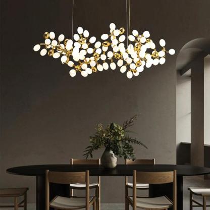 Modern Grape Branch Linear Chandelier