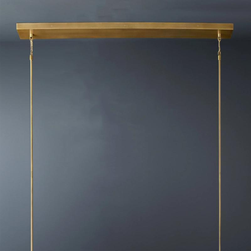 Cell de Glass Ball Linear Chandelier 60"