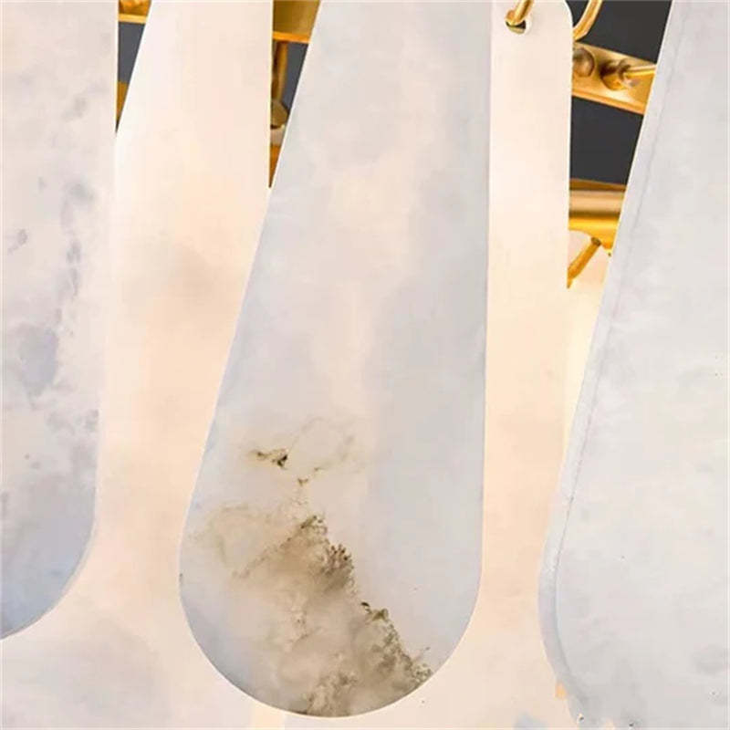 Luxury Suellen Alabaster Foyer Chandelier