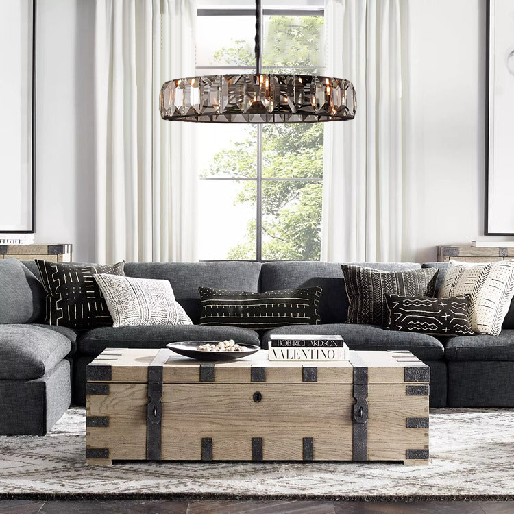 Artistic sense Multicurve Crystal Round Chandelier 60"