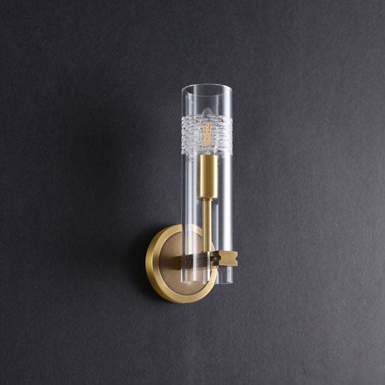 Acbdnno Single Brass Wall Sconce 11.8" H