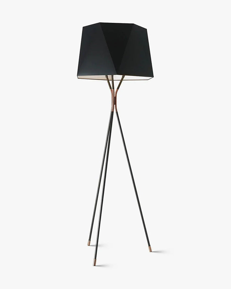 Faceted Tripod Floor Lamp-WM7004