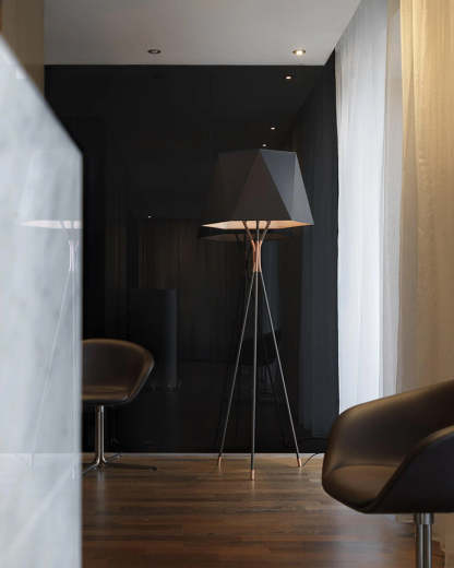 Faceted Tripod Floor Lamp-WM7004