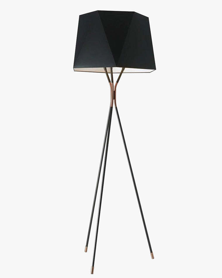 Faceted Tripod Floor Lamp-WM7004