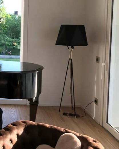 Faceted Tripod Floor Lamp-WM7004