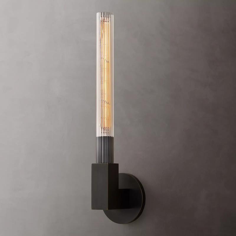 Cannele Single Head Candlestick Wall Sconce For Bedroom