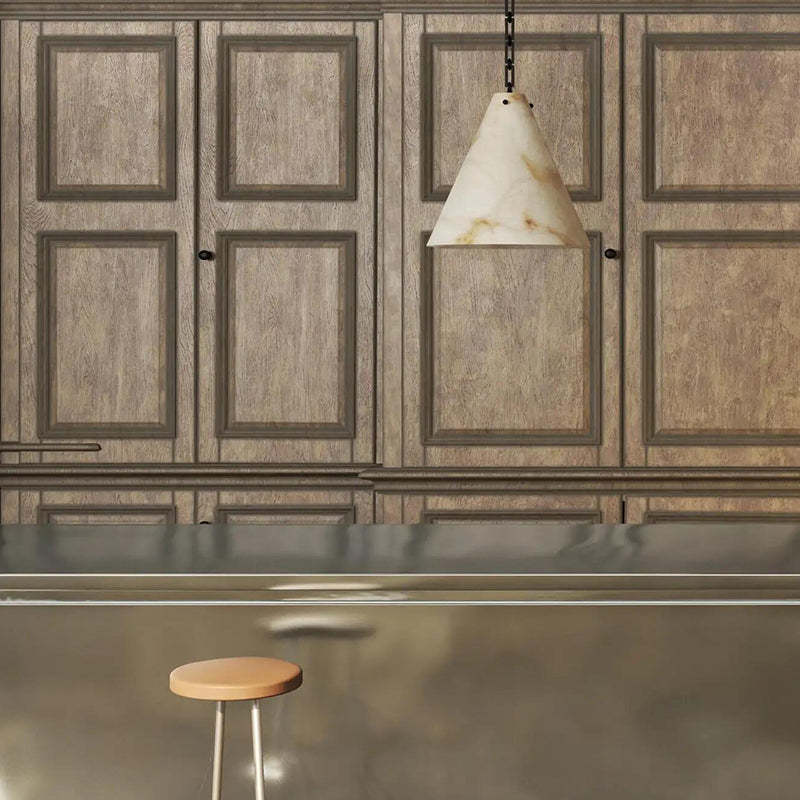 Contemporary Lucca Large Alabaster Pendant Light For Kitchen Island, Living Room