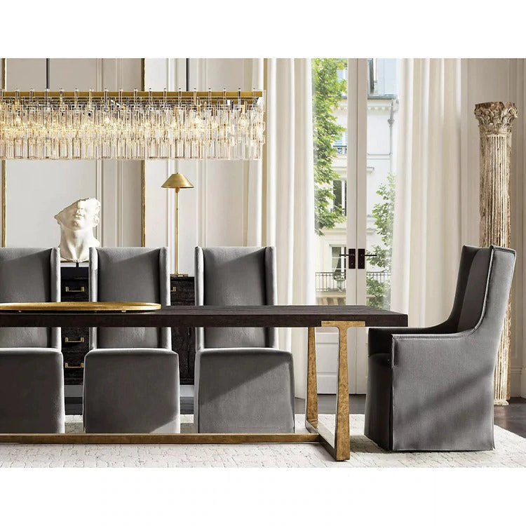 Marignan Modern Crystal Rectangle Chandelier 72"