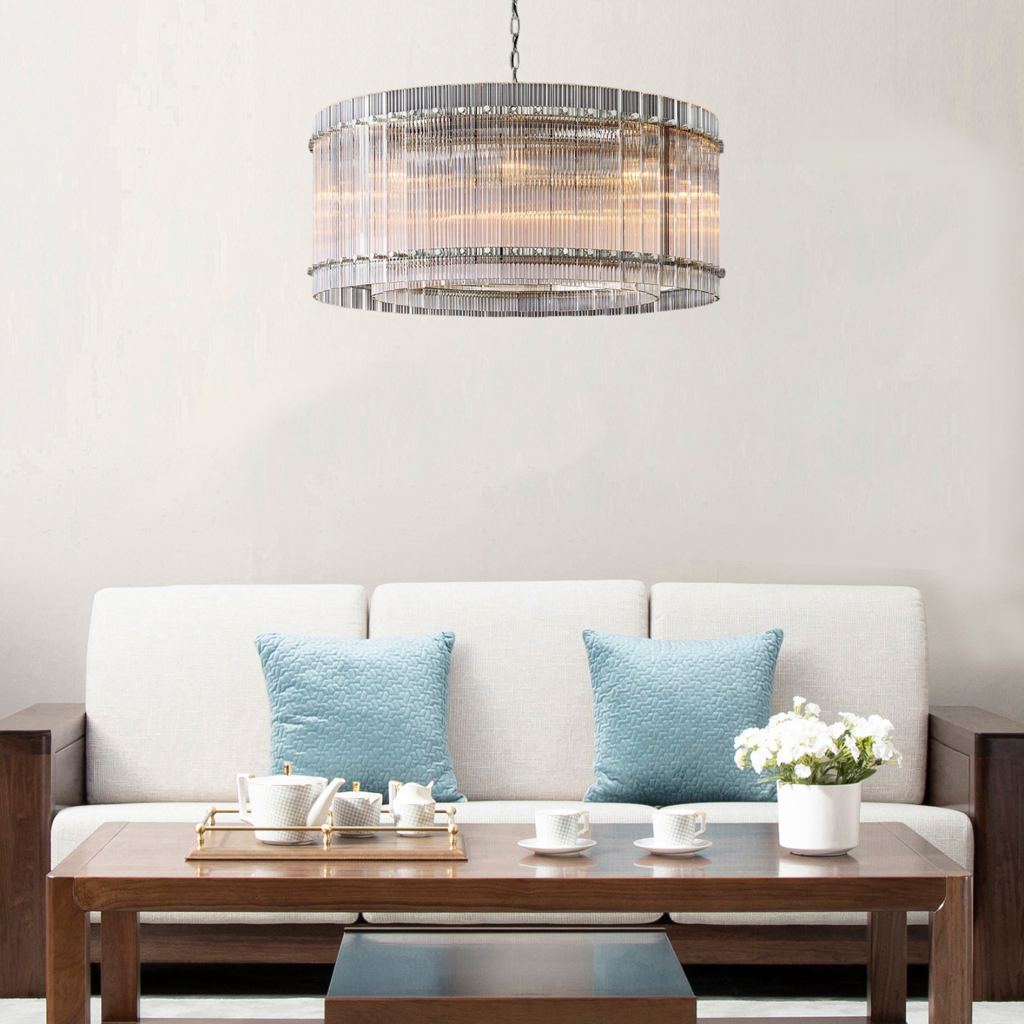 Hen Cbcro Modern luxury Round Crystal Chandelier 37"