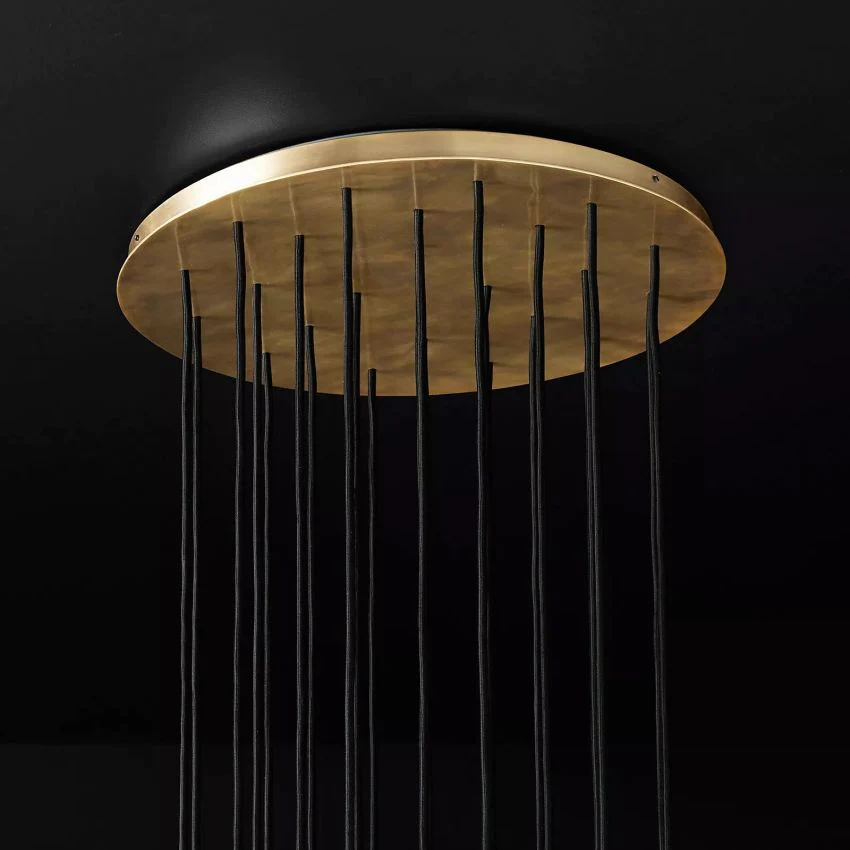 Cell Crystal Round Cluster Chandelier D 24"