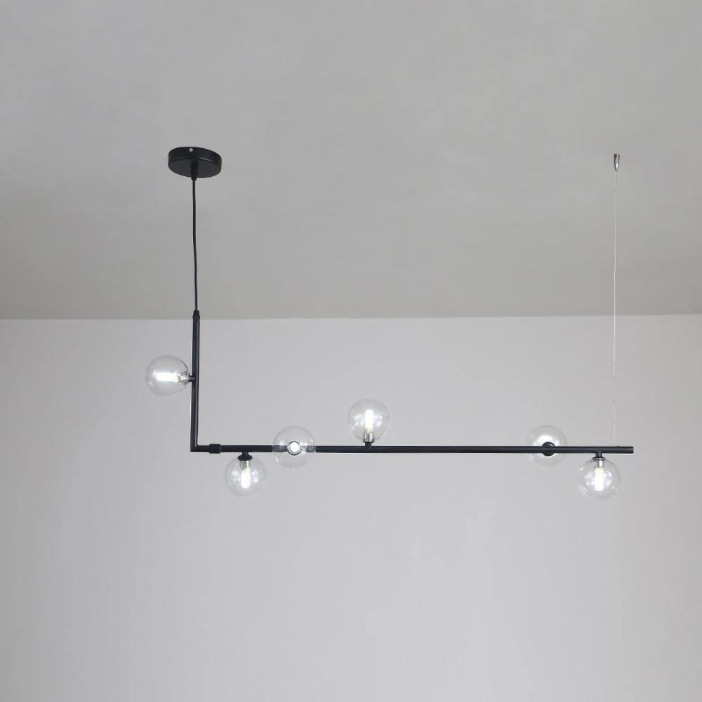 Air Rectangle 73 Glass Chandelier