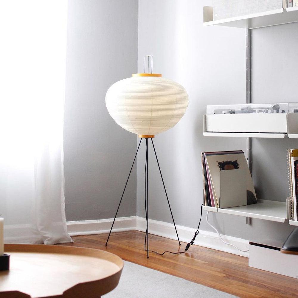 Rice Paper Traditional Floor Lamp