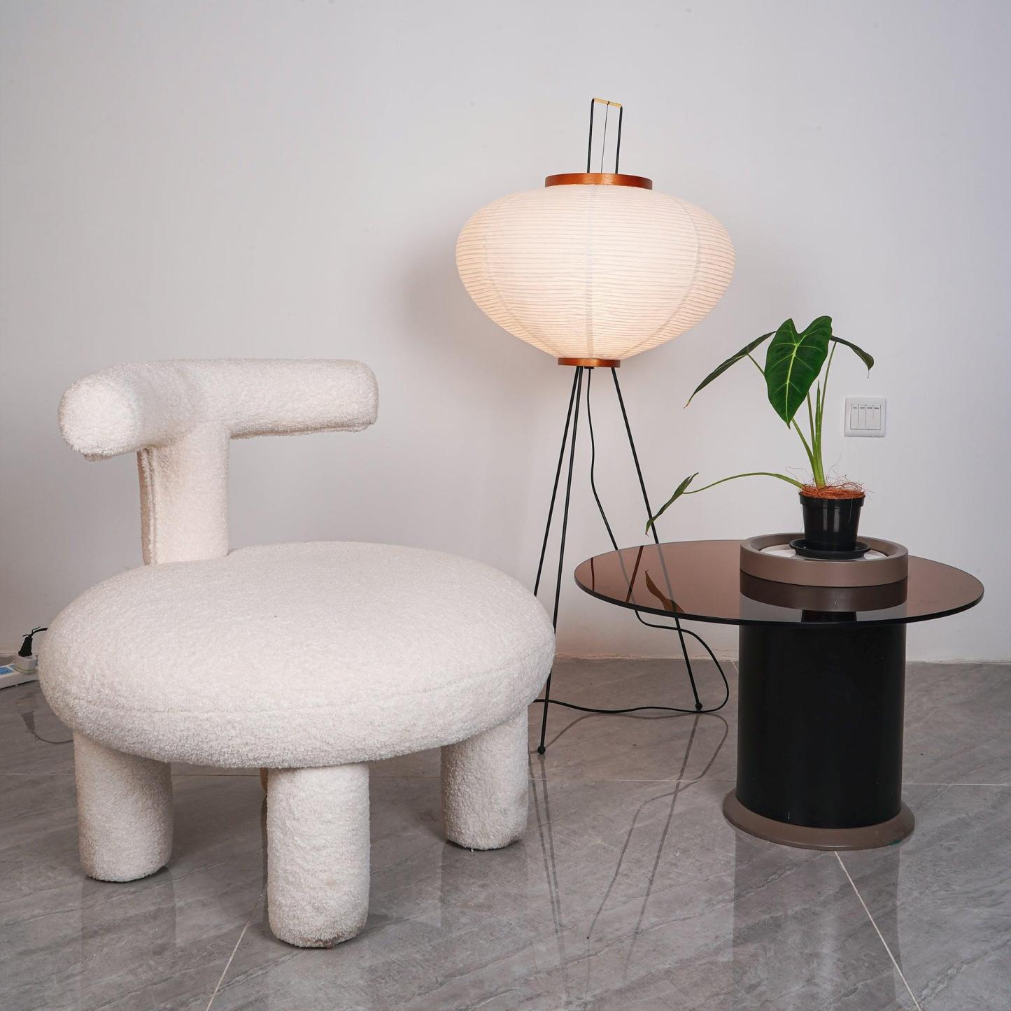 Rice Paper Traditional Floor Lamp