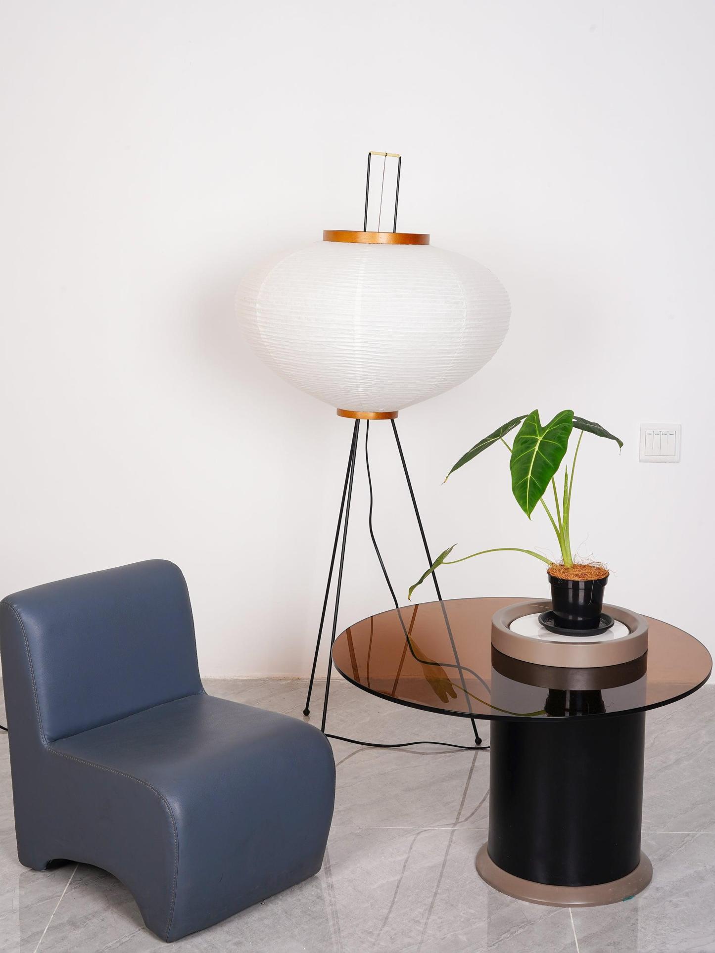 Rice Paper Traditional Floor Lamp