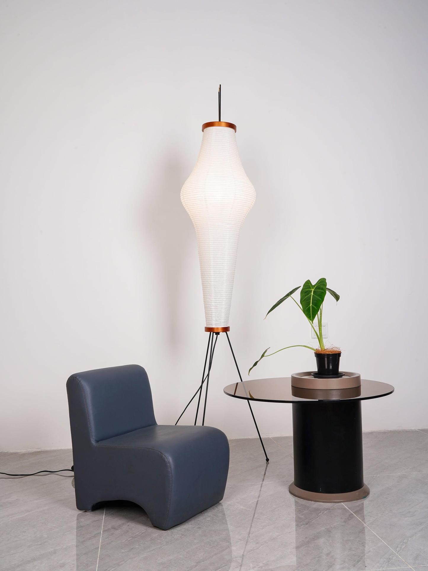 Rice Paper Traditional Floor Lamp