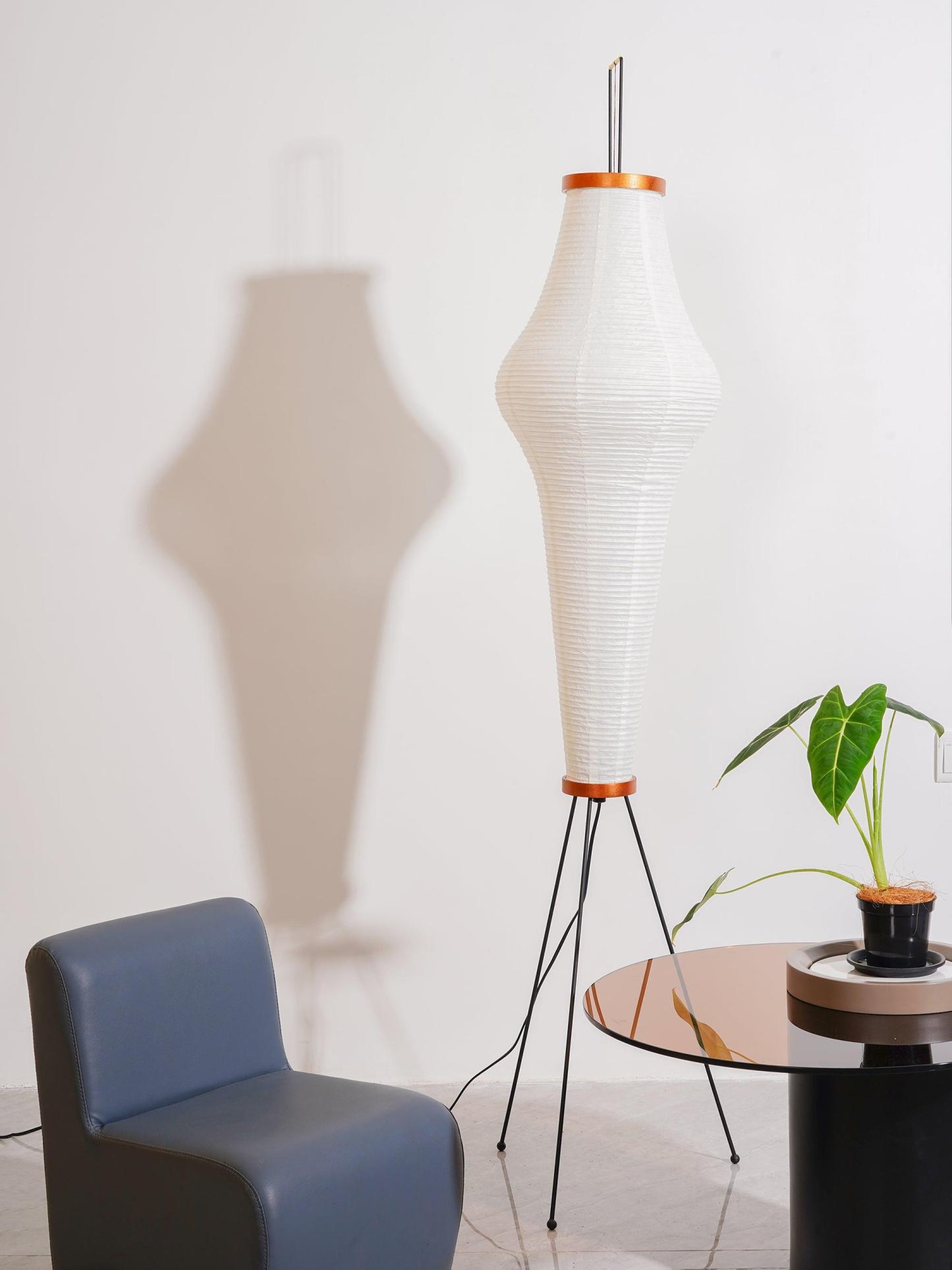Rice Paper Traditional Floor Lamp