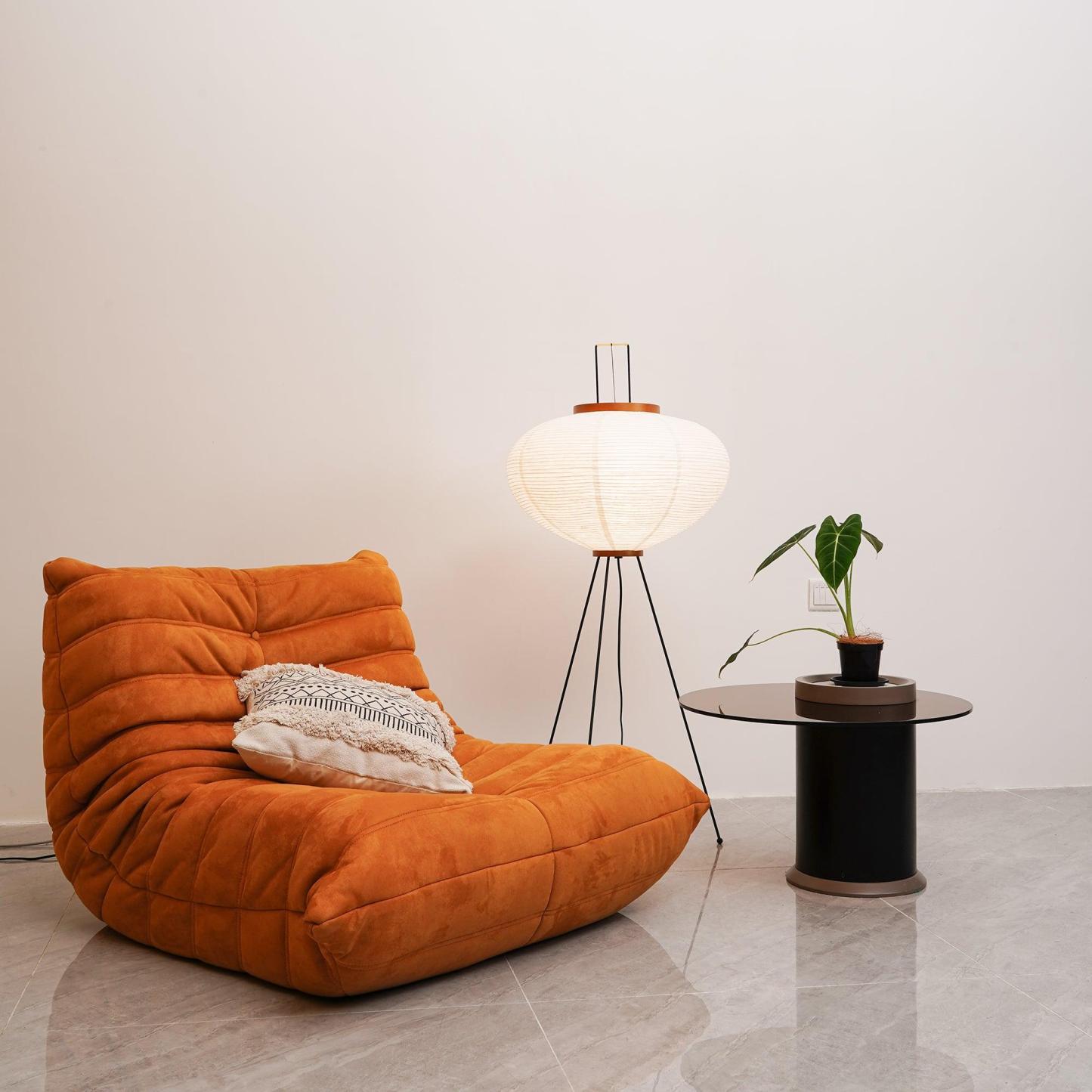 Rice Paper Traditional Floor Lamp