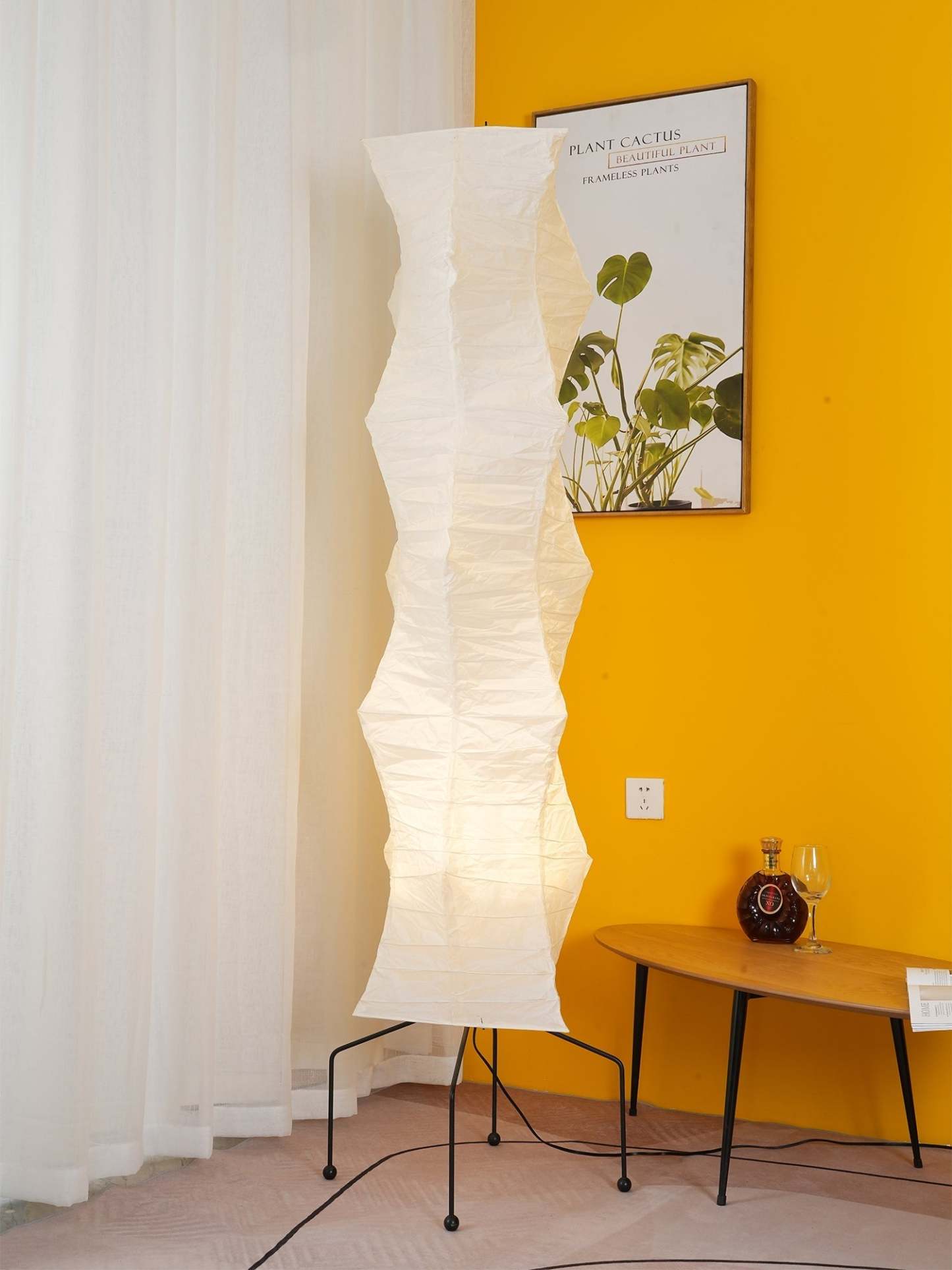 Rice Paper Traditional Floor Lamp