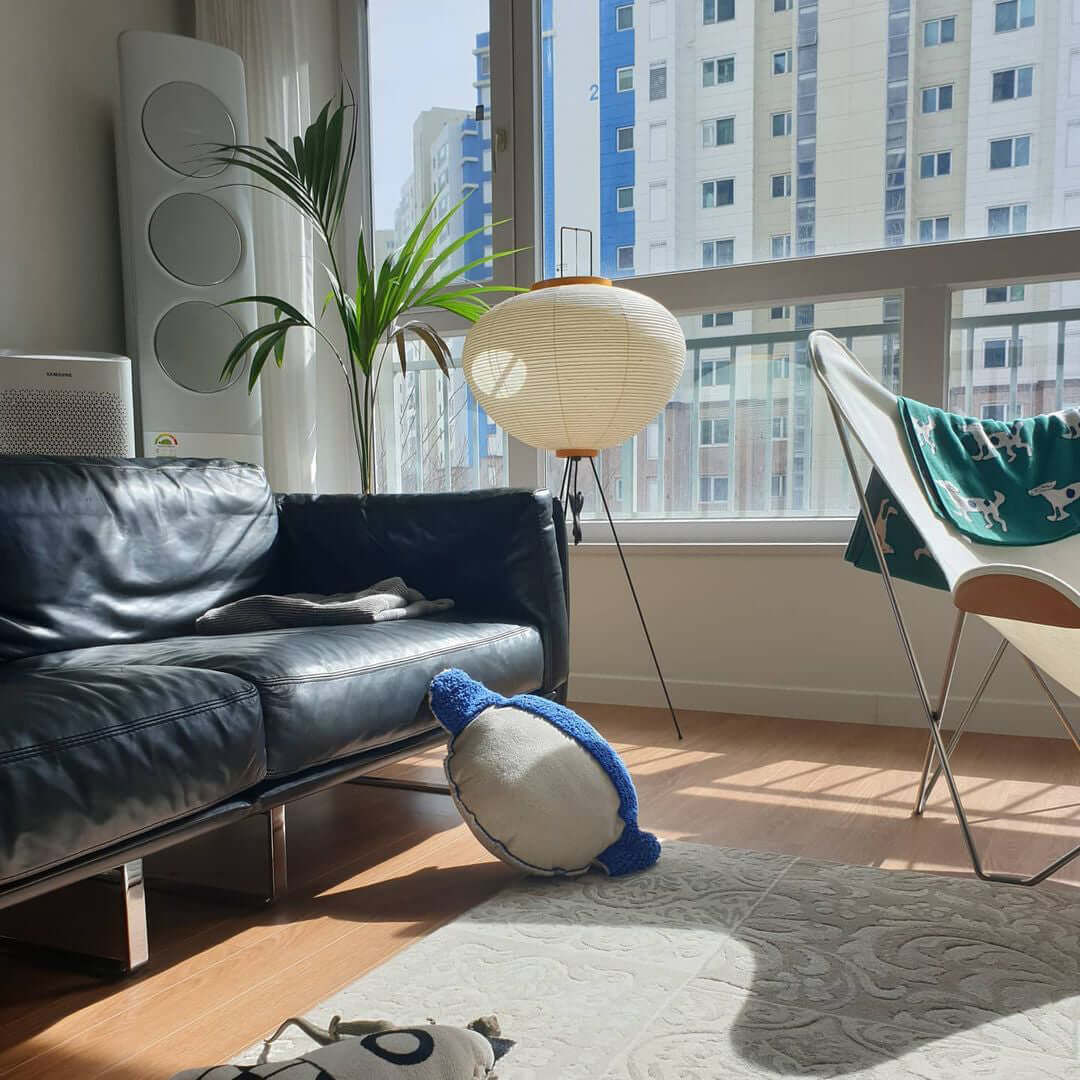 Rice Paper Traditional Floor Lamp