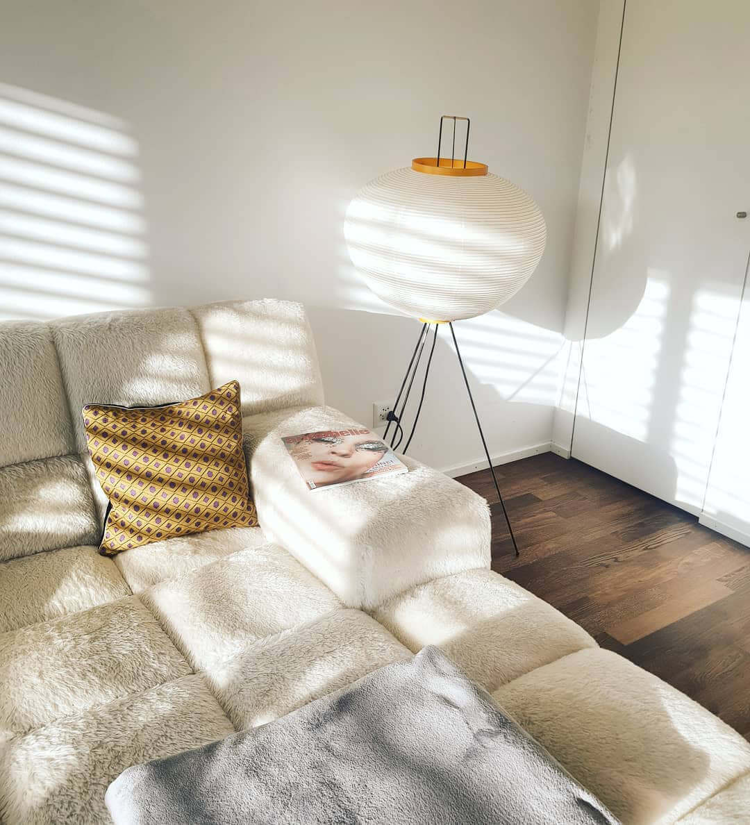 Rice Paper Traditional Floor Lamp