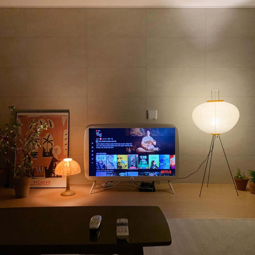 Rice Paper Traditional Floor Lamp