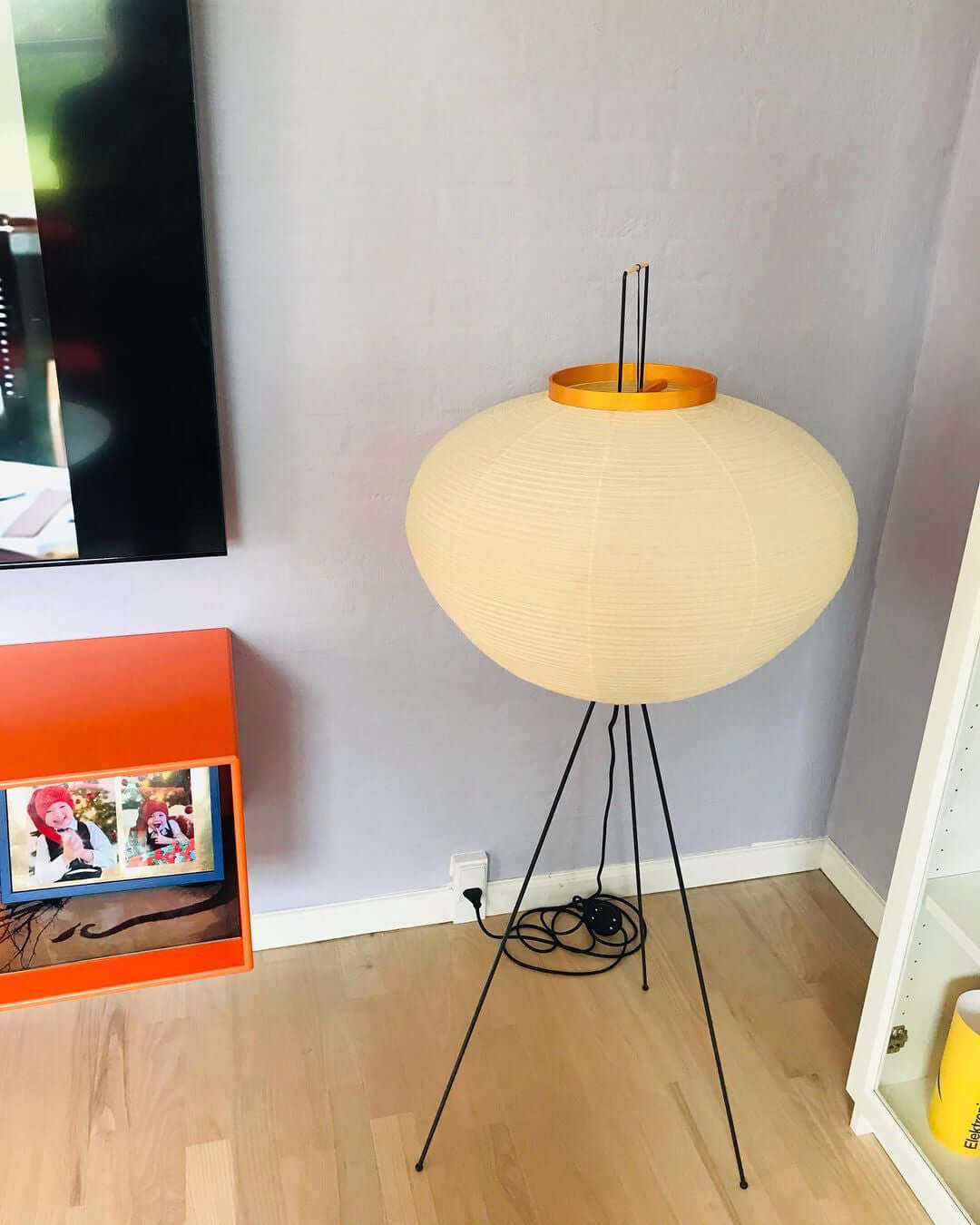 Rice Paper Traditional Floor Lamp