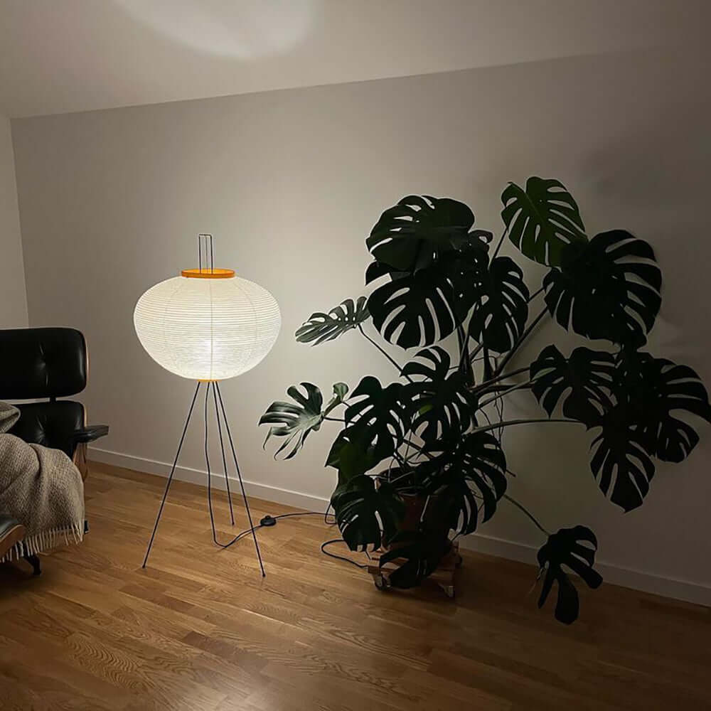 Rice Paper Traditional Floor Lamp