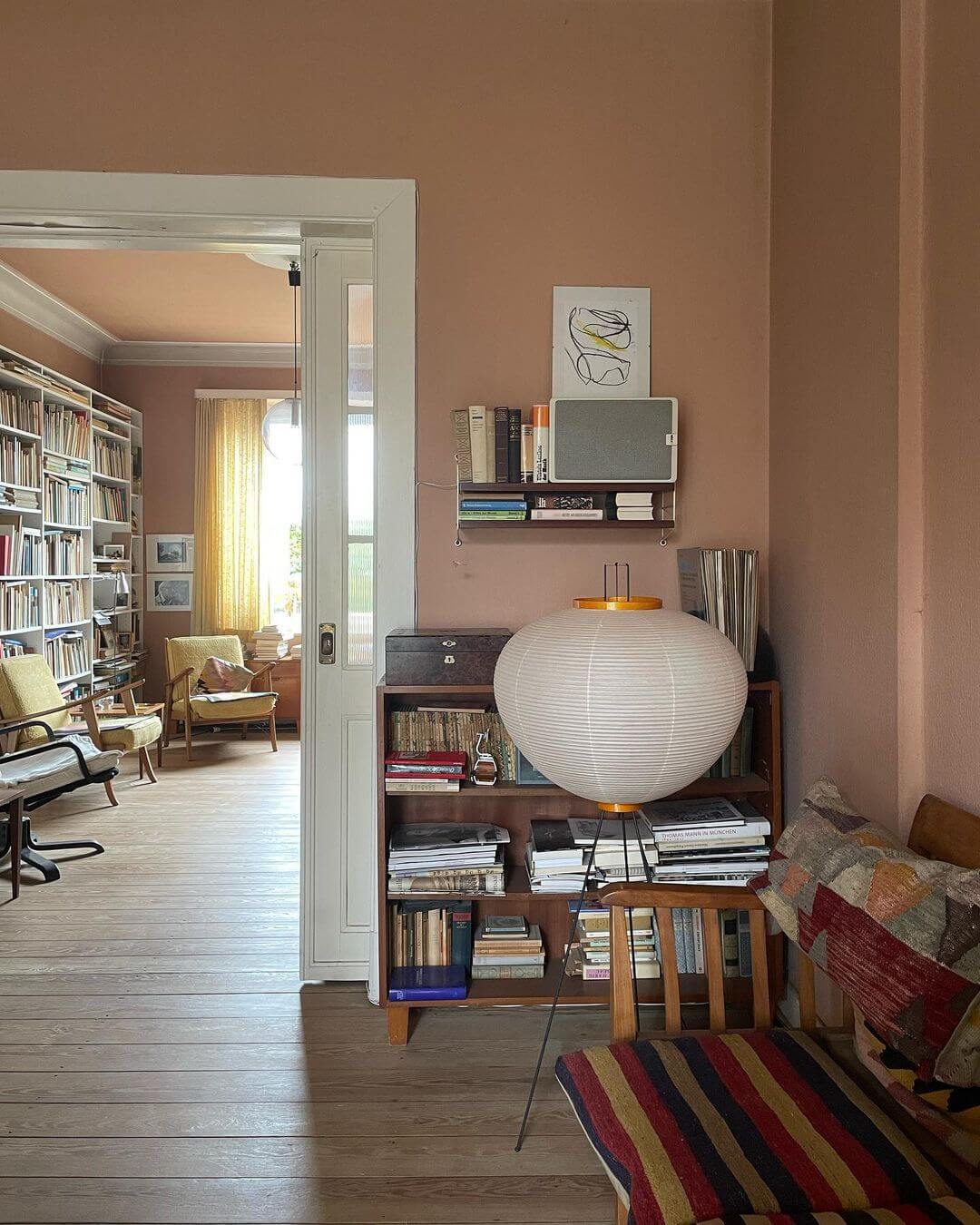 Rice Paper Traditional Floor Lamp