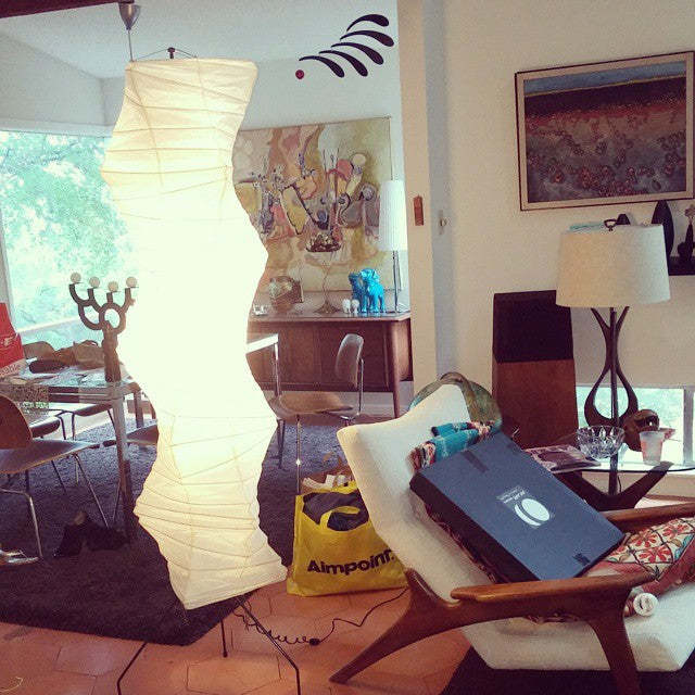 Rice Paper Traditional Floor Lamp