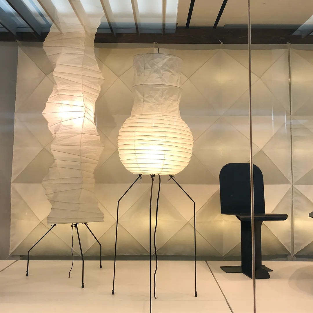 Rice Paper Traditional Floor Lamp