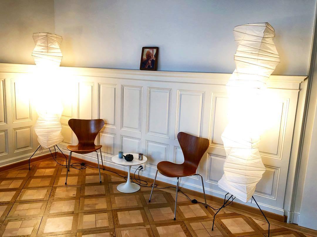 Rice Paper Traditional Floor Lamp