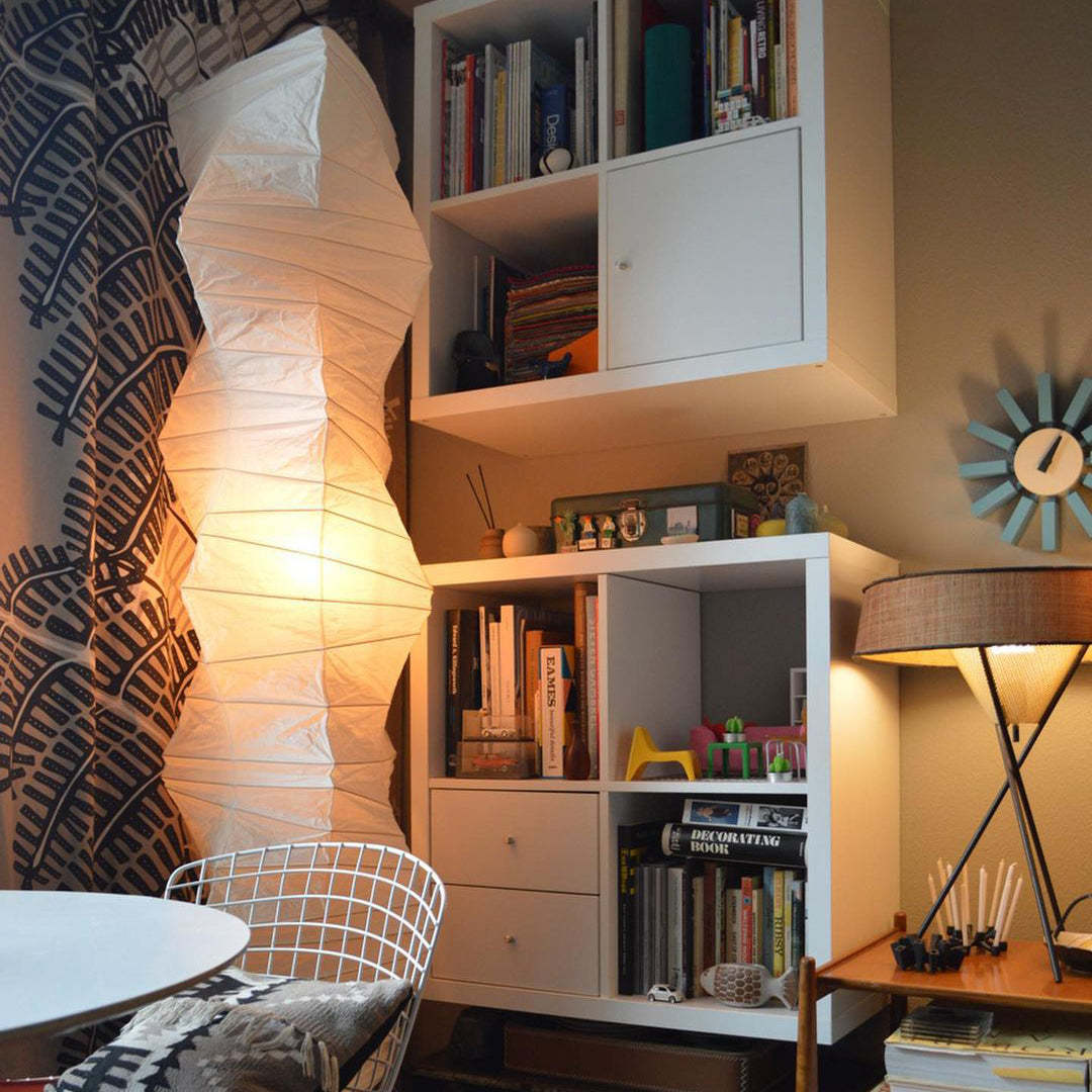 Rice Paper Traditional Floor Lamp