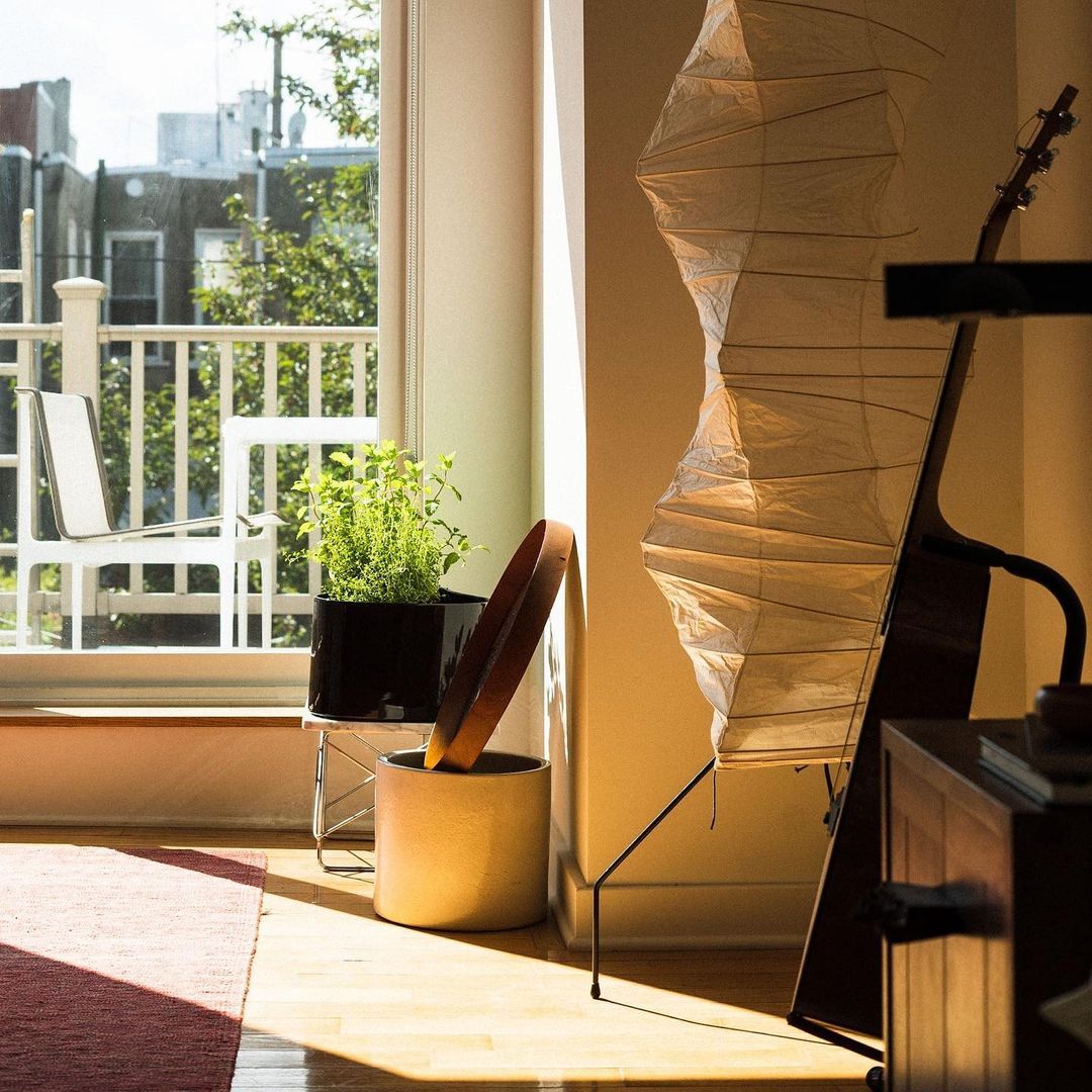 Rice Paper Traditional Floor Lamp