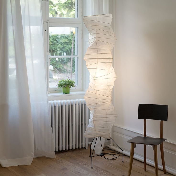 Rice Paper Traditional Floor Lamp