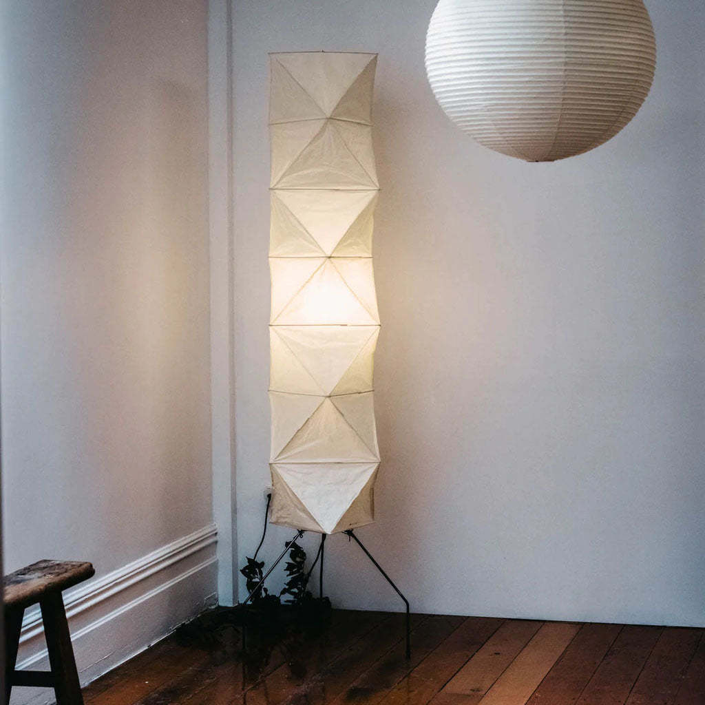 Rice Paper Traditional Floor Lamp