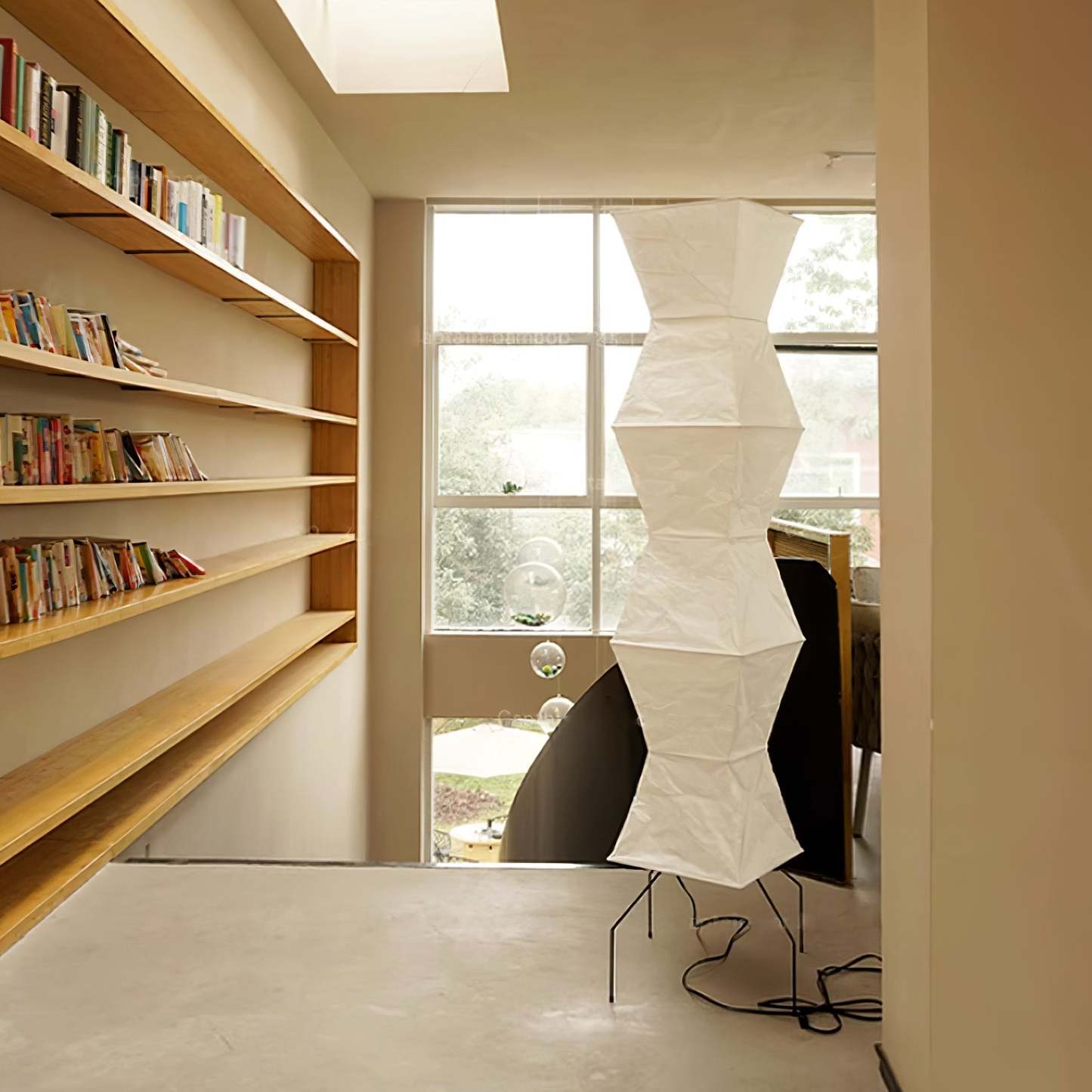 Rice Paper Traditional Floor Lamp