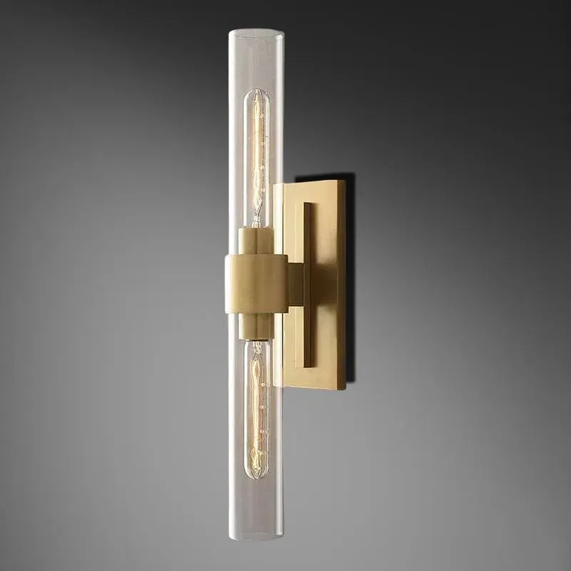 Bamcee Glass Shaded Linear Wall Sconce 23"H Modern Wall Lamp