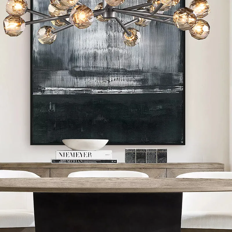Belle De Crystal Ball Chandelier 48"