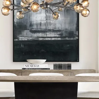 Belle De Crystal Ball Chandelier 48"