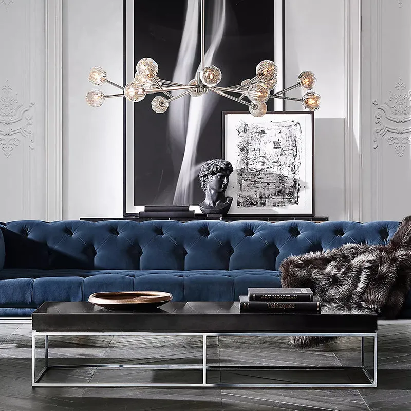 Belle De Crystal Ball Chandelier 48"