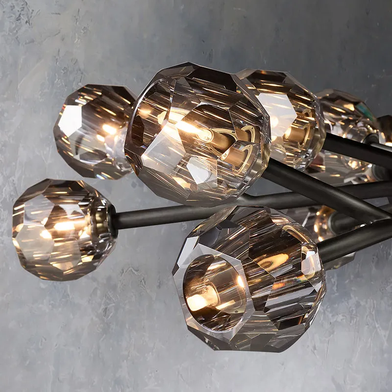 Belle De Crystal Ball Chandelier 48"