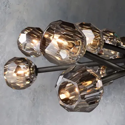 Belle De Crystal Ball Chandelier 48"